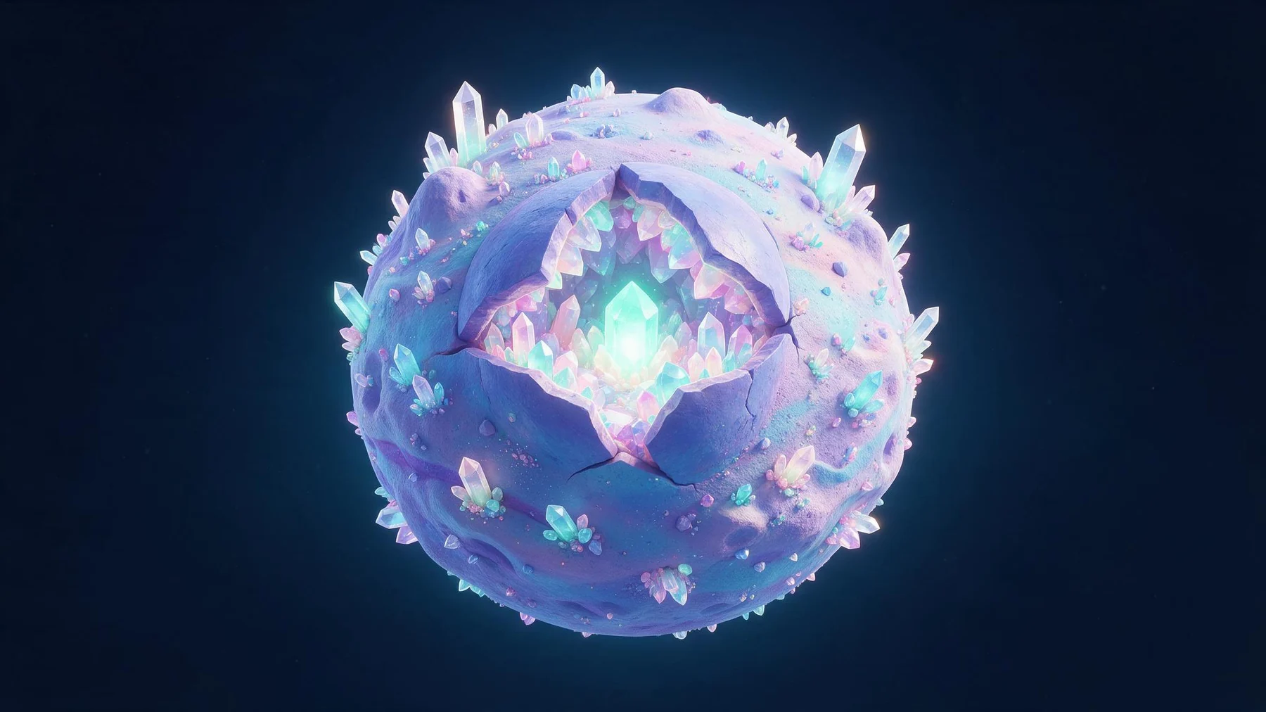 奇怪星球游玩实录封面：深空中的一颗水晶星球